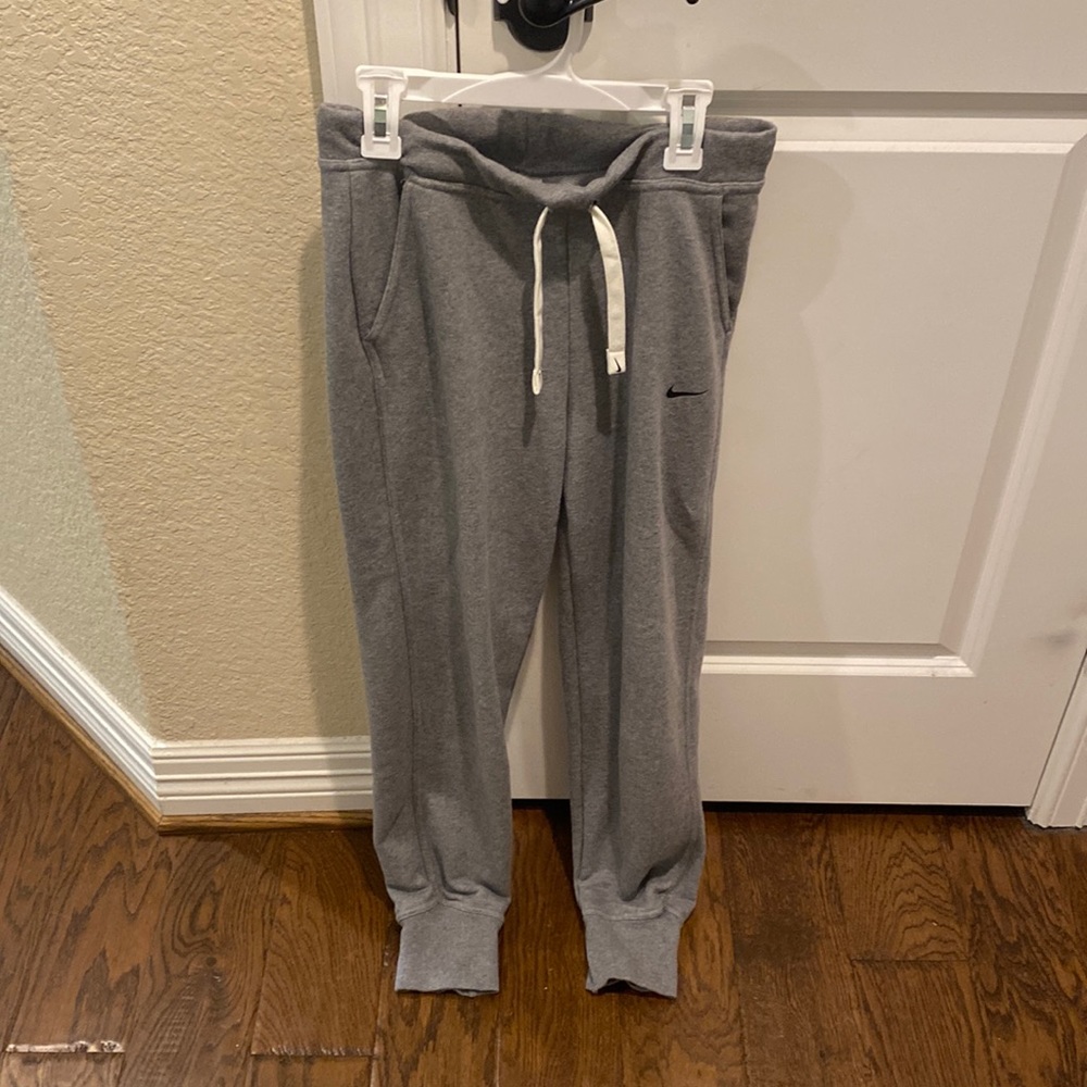 Nike grey dri-fit sweat pants no longer in stock on Nike website